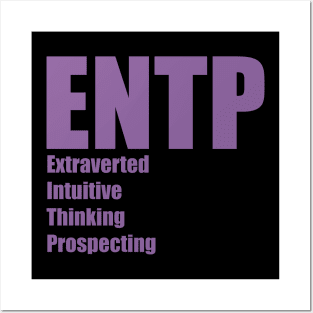 ENTP The Debater MBTI types 4A Myers Briggs personality Posters and Art